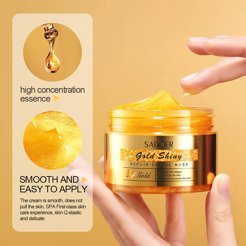 Cross-border export wholesale of SADOER Gold Mask for hydrating, moisturizing and rejuvenating skin Specification drawing