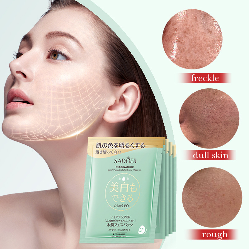 Cross-border export wholesale of SADOER niacinamide Whitening, brightening, Moisturizing and hydrating masks in full English details Picture