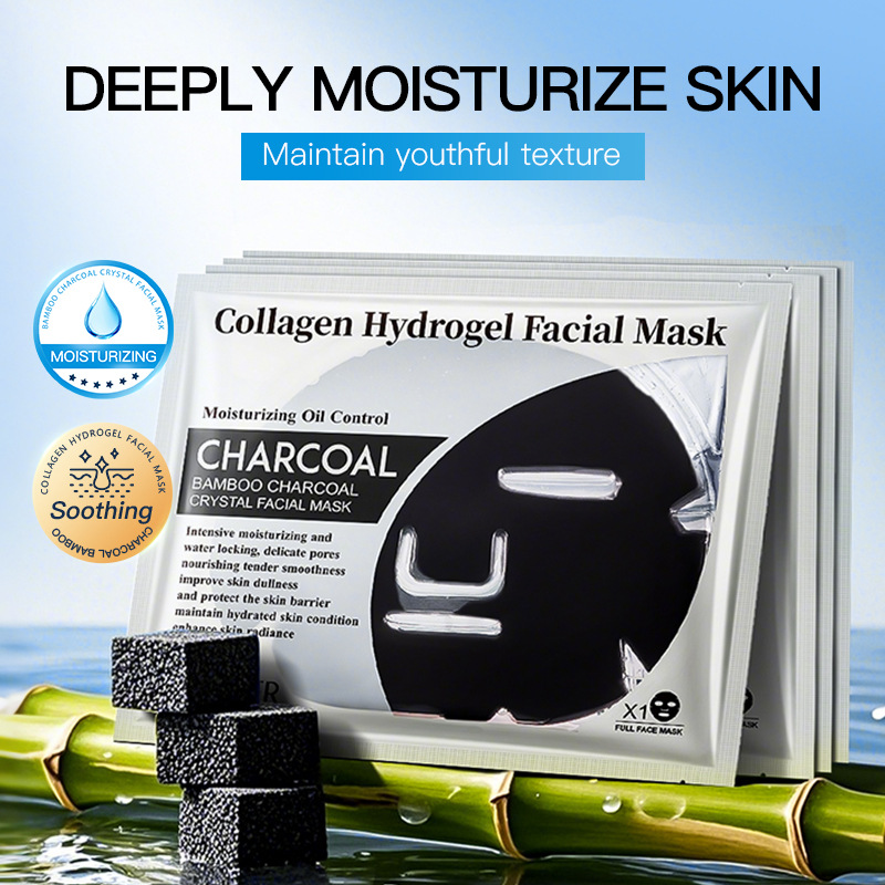 Full English SADOER Bamboo Charcoal Collagen Crystal Mask Hydrating and Moisturizing Mask Patch cross-border export wholesale full figure