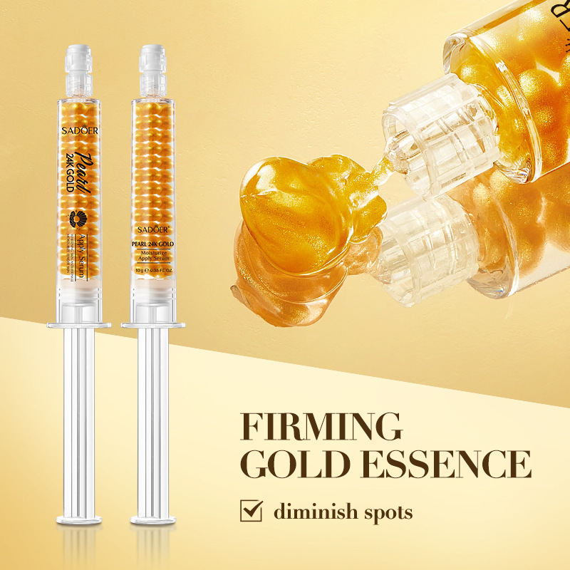 Cross-border wholesale of SADOER24K Gold Pearl Collagen Whitening Moisturizing Hydrating Essence and Skin Rejuvenation Essence in Full English Item Picture