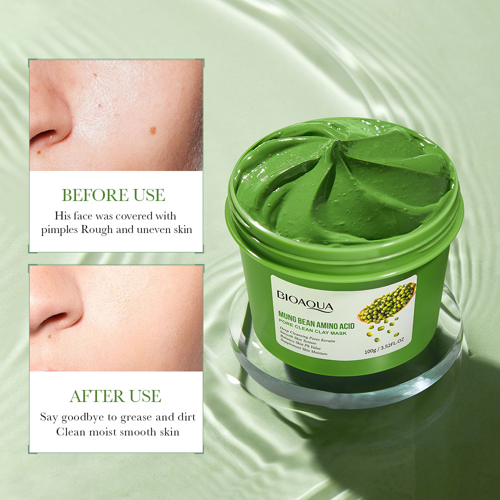All-english BIOAOUA mung bean amino acid Facial Cleanser, cleansing and skin care facial cleanser paste film, cross-border export wholesale Application Scenario