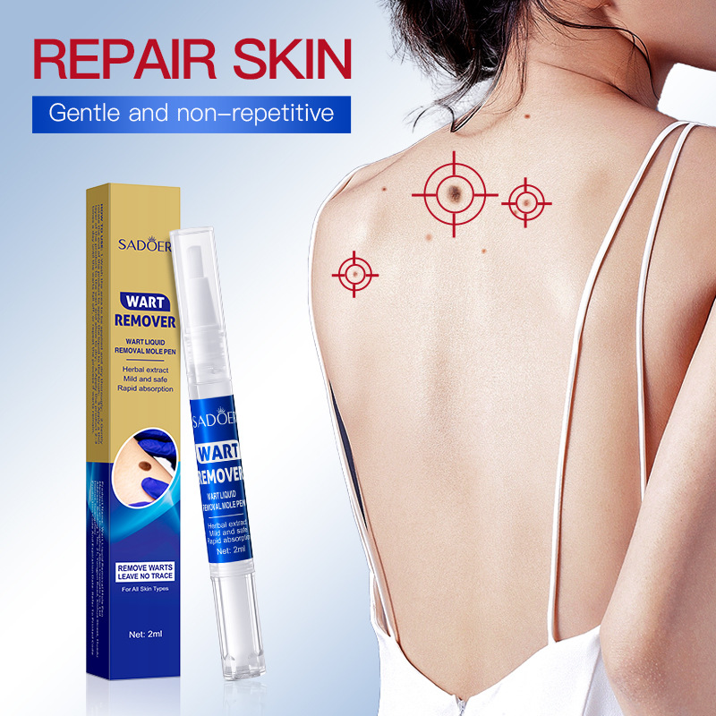 All-english SADOER anti-wart Liquid, mole removal pen, smooth and flawless skin absorption essence pen, cross-border export wholesale details Picture