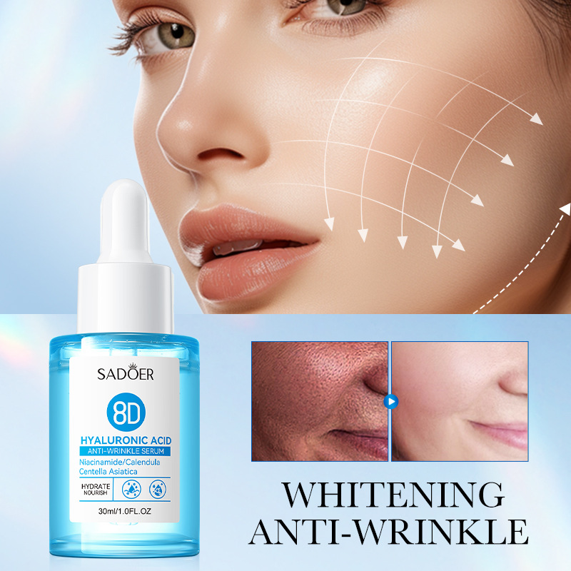 Cross-border export wholesale of SADOER8D Hyaluronic Acid Anti-Wrinkle Nourishing Essence and Moisturizing Essence in full English Item Picture