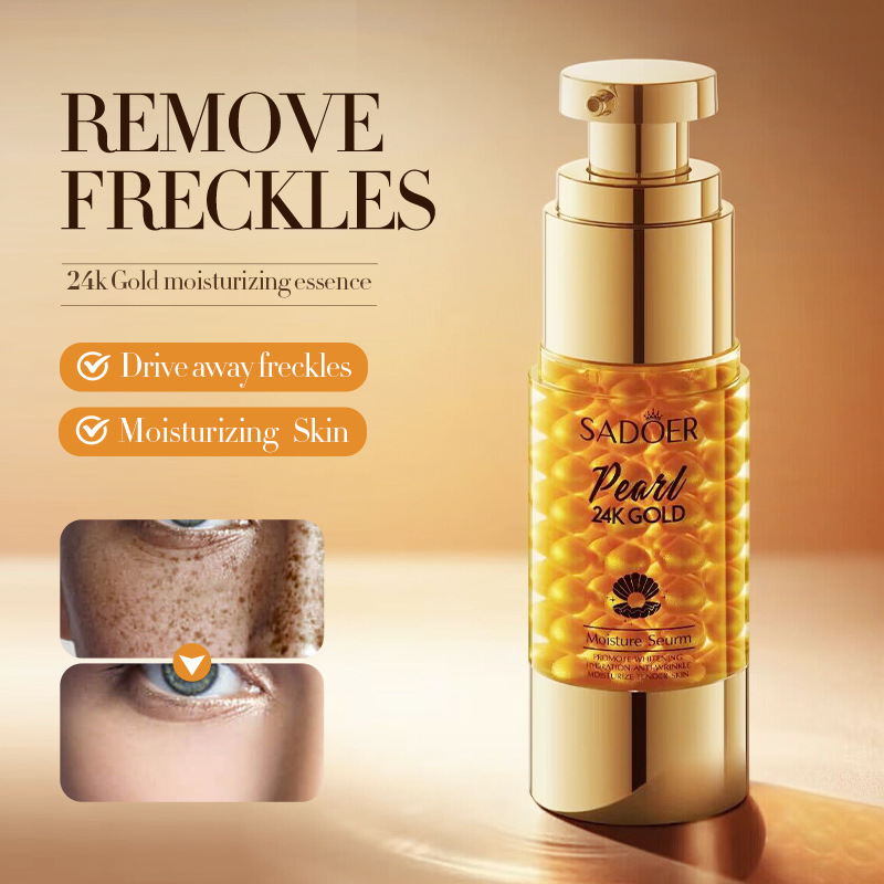Cross-border wholesale of SADOER24K Gold Pearl Collagen Whitening and Moisturizing Essence Hydrating and Delicate Essence Lotion in Full English details Picture