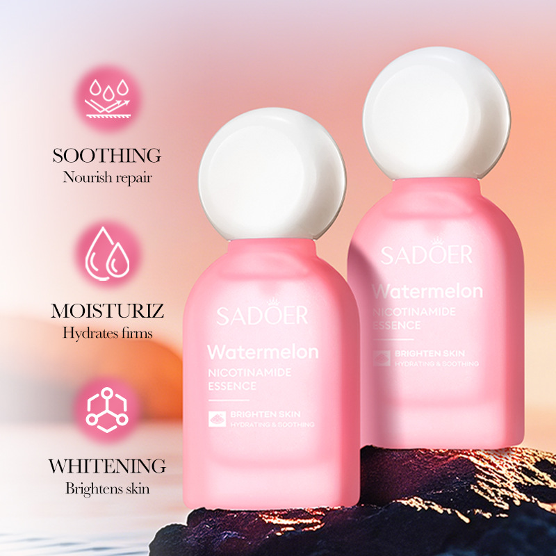Cross-border wholesale of SADOER Watermelon Nicotinamide Essence for skin rejuvenation, moisturizing and nourishing details Picture