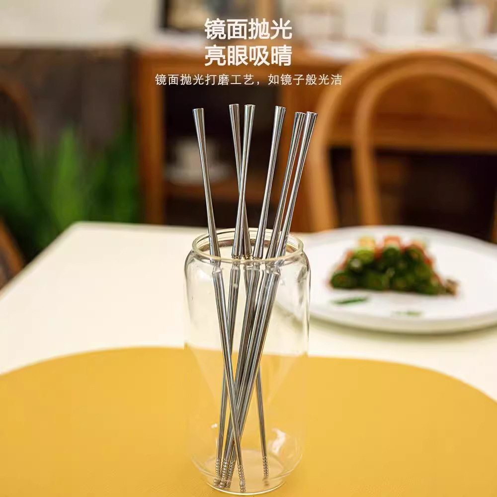 Xiaoman Yao Chopsticks are solid 304 stainless steel anti-slip, creative and exquisite European-style tableware metal chopsticks Application Scenario