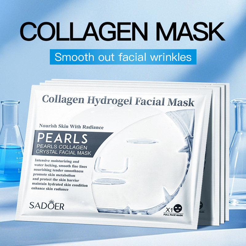 SADOER Pearl Collagen Crystal Mask, a cross-border moisturizing and hydrating skin care product details Picture