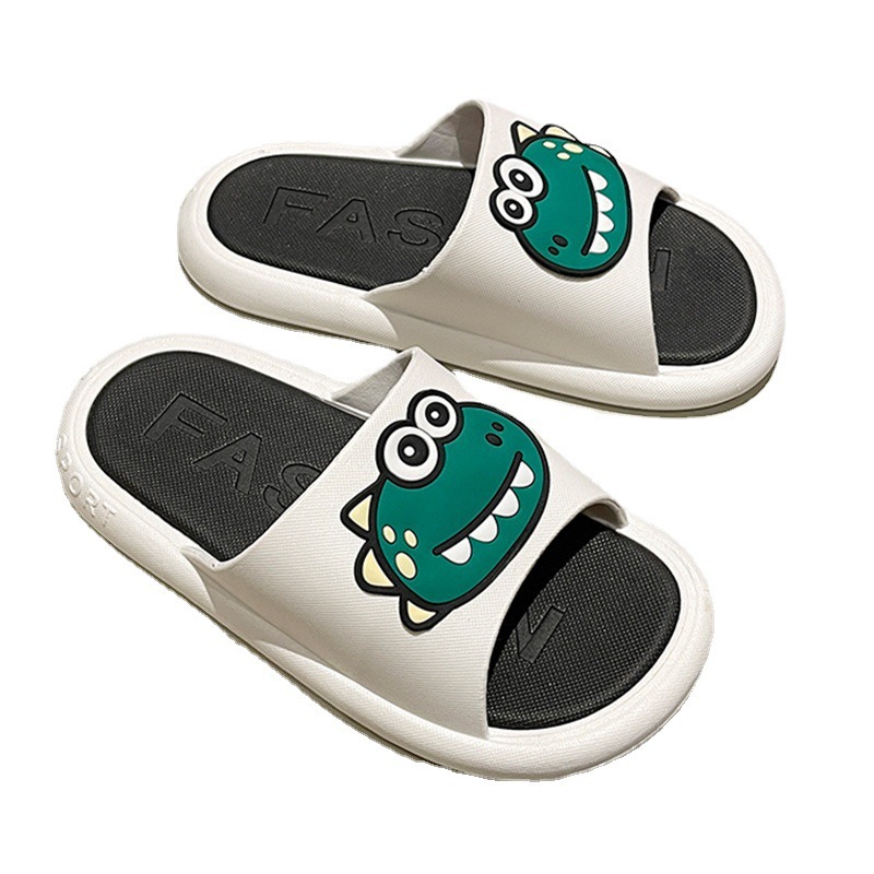 Women's summer home indoor couple cartoon cute bath anti-slip and poop feel slippers for men to wear outside 53 Item Picture
