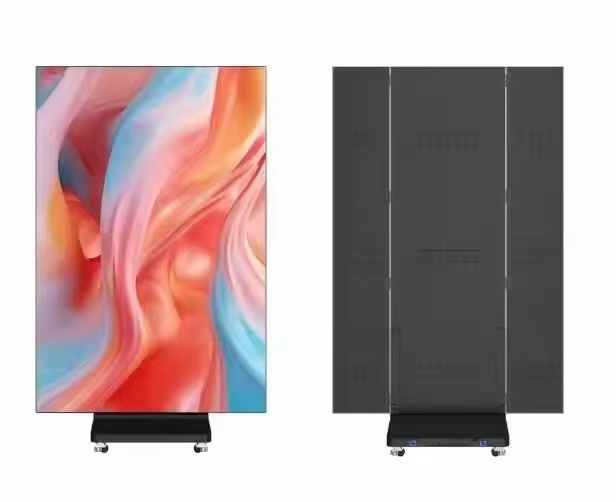 LED广告机 三折叠广告屏 LED显示屏 广告牌 液晶屏 WiFi支持分屏详情1