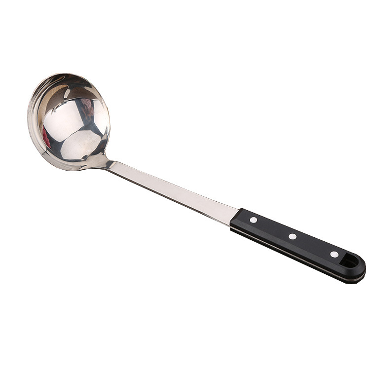 ABS plastic handle stainless steel kitchenware spatula, household cooking pot spatula set, kitchenware strainer, frying spatula Item Picture
