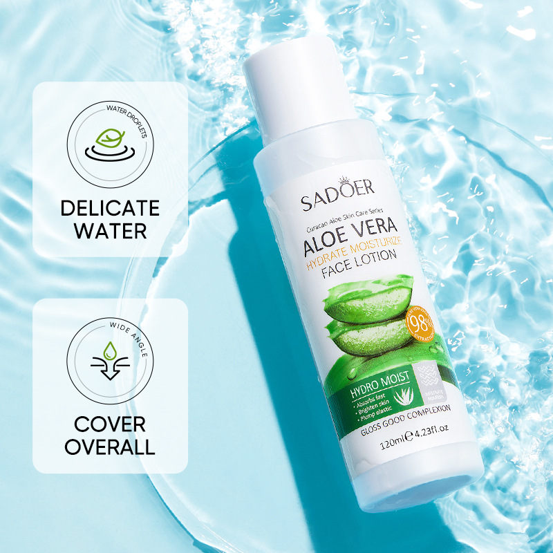 Cross-border export wholesale of SADOER Aloe Vera Hydrating and Soothing Lotion, hydrating and caring Skin Lotion Specification drawing