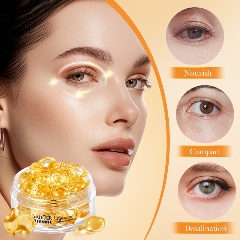Cross-border wholesale of SADOER Evening primrose Vitamin E Firming Eye Serum and Moisturizing Eye cream in English Specification drawing