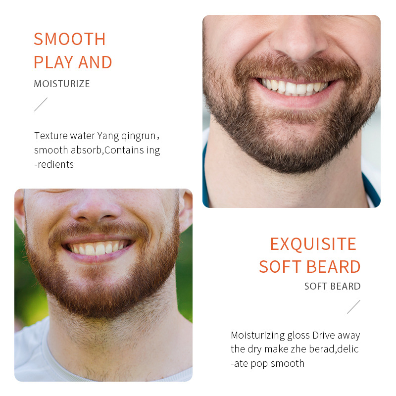 SADOER Beard Care Essence, a full-English moisturizing and hydrating men's skin care essence, cross-border export wholesale Item Picture