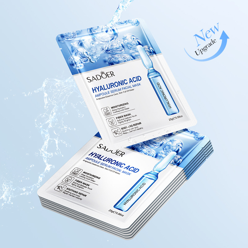 Cross-border wholesale of all-English SADEOR hyaluronic acid ampoule essence Facial mask hydrating facial mask details Picture