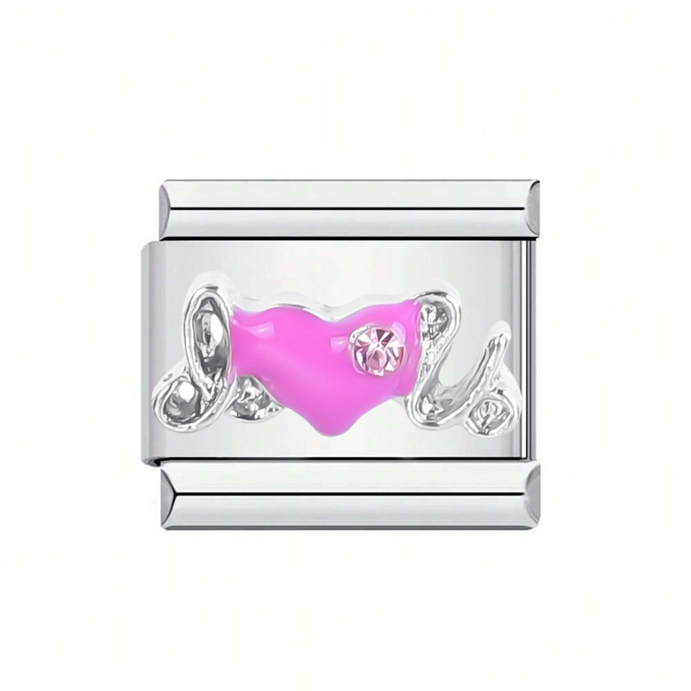 Cross-border DIY jewelry accessories, stainless steel Italian modular bracelet assembly and disassembly, Valentine's Day Love series Application Scenario