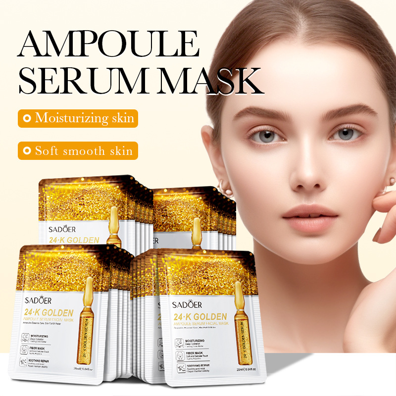 Cross-border wholesale of all-English SADEOR24K gold ampoule essence Mask for hydrating, moisturizing and nourishing details Picture