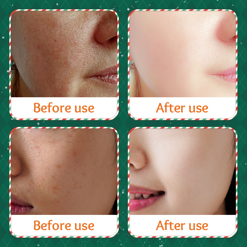 Cross-border wholesale of SADOER Christmas Sweet Orange VC Brightening Facial mask Moisturizing Facial Mask in English Application Scenario