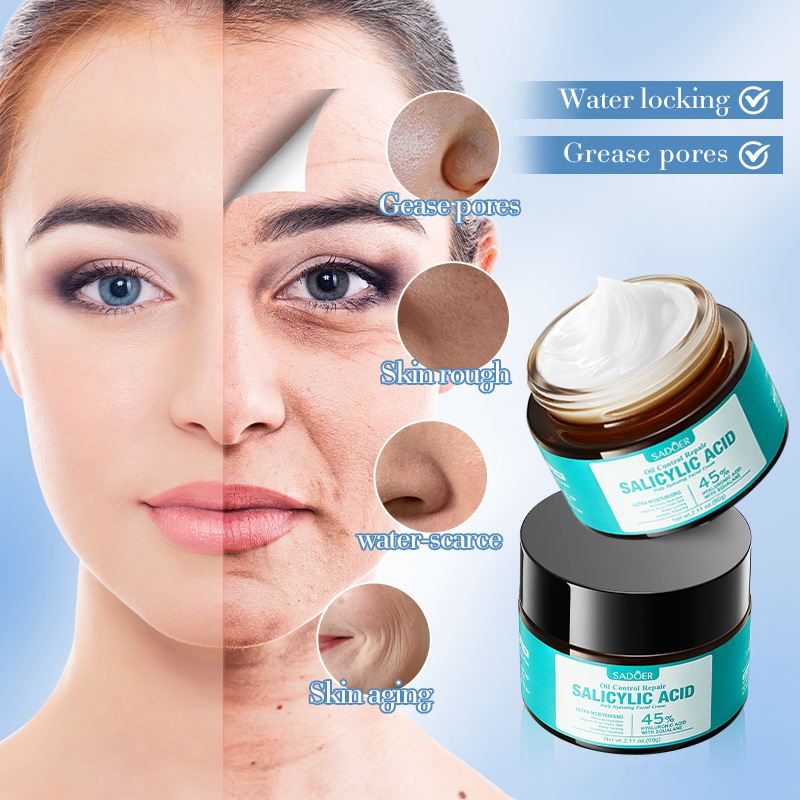 SADOER Salicylic acid Oil Control and Repair Cream, Moisturizing and Hydrating Cream, cross-border export wholesale details Picture
