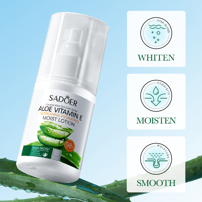 Cross-border export wholesale of SADOER Moisturizing and rejuvenating aloe Vera Vitamin E Lotion, Moisturizing Lotion and cream Specification drawing