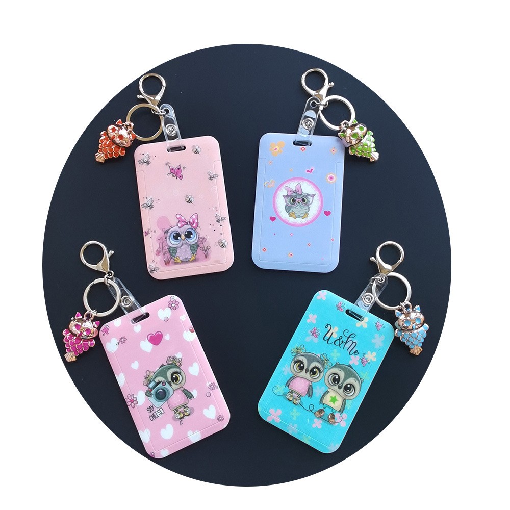 Foreign trade funny cartoon campus name tags, ID card holders, work ID cards, bus student and employee ID card holders can be printed with logos Specification image