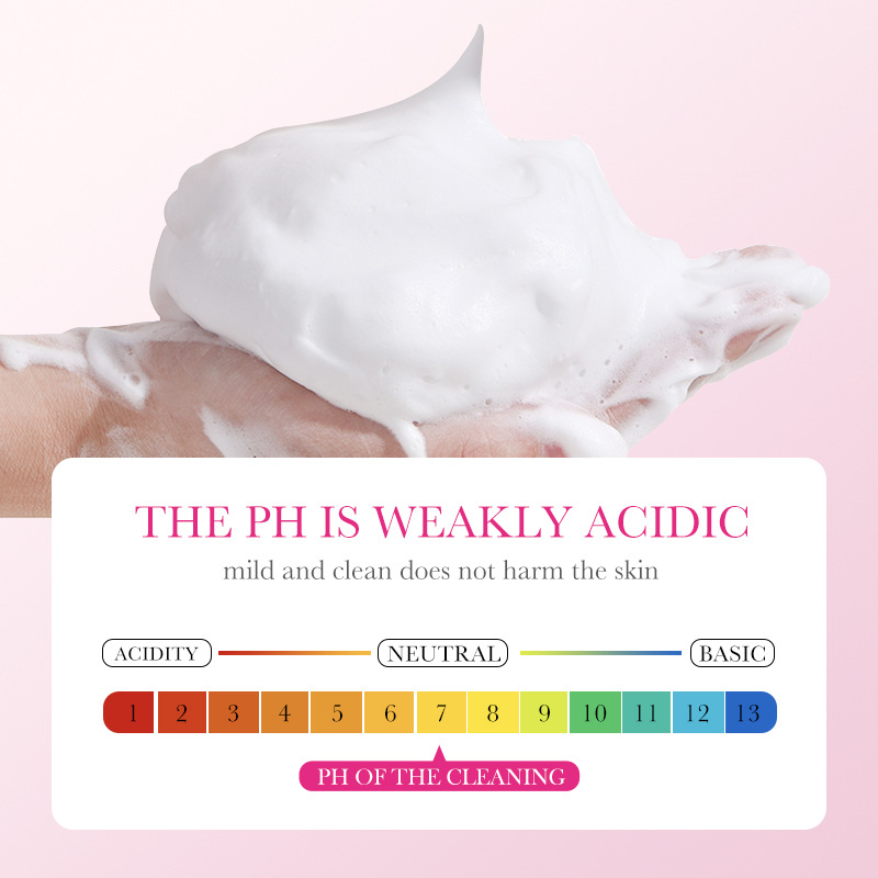 The all-English SADOER Ms. Personal care cleaning bubble mousse is gentle and non-irritating. Cross-border trade wholesale Specification drawing