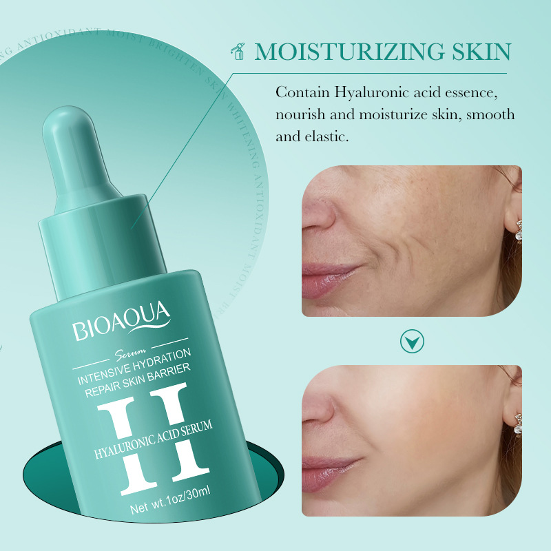All-english BIOAOUA Hyaluronic Acid Essence Moisturizing and hydrating Essence Serum Cross-border export wholesale Specification drawing