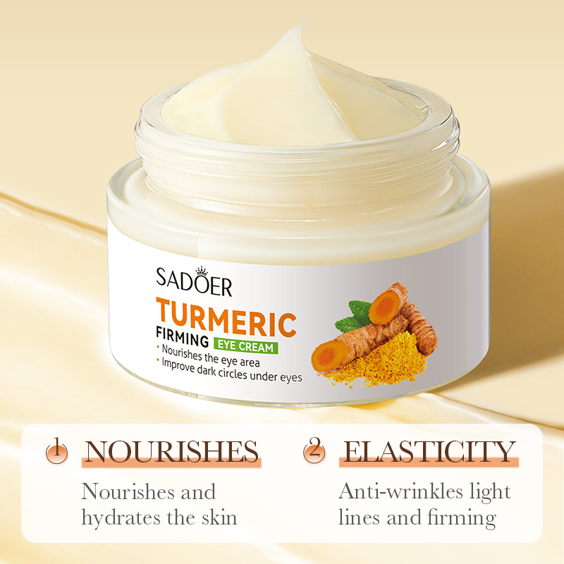 SADOER Turmeric Firming Nourishing Eye Cream, a cross-border wholesale eye cream for skin care around the eyes details Picture