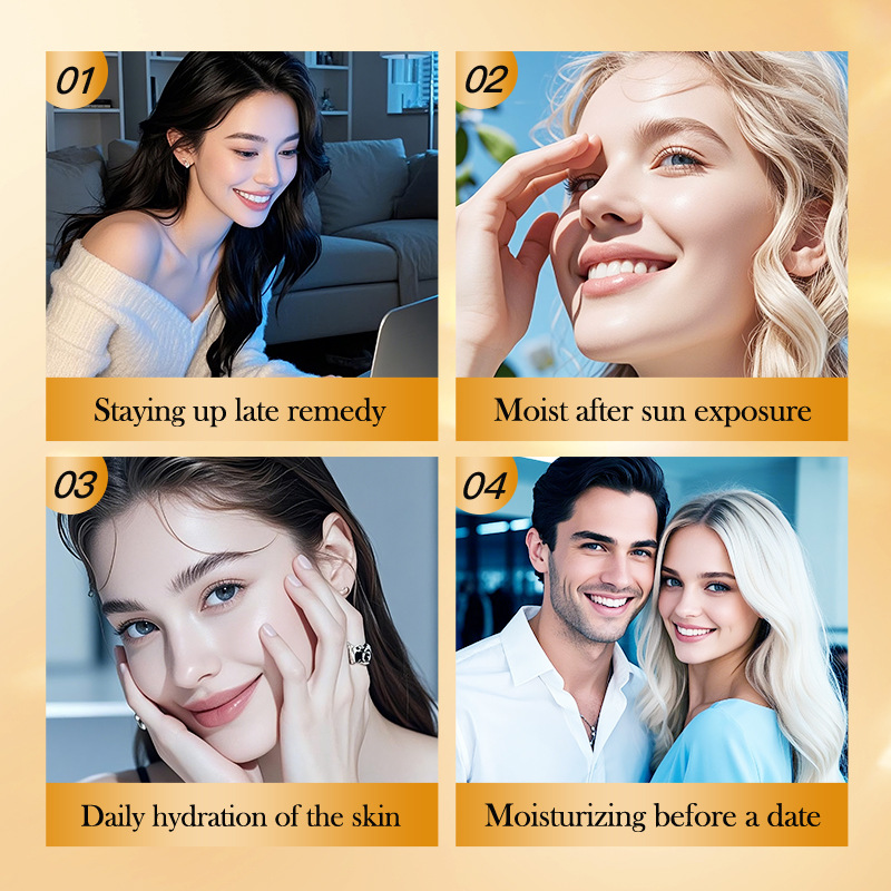 Full English SADOER24·K Gold Collagen Cream Moisturizing and Hydrating Water Cream Cross-border export wholesale Application Scenario