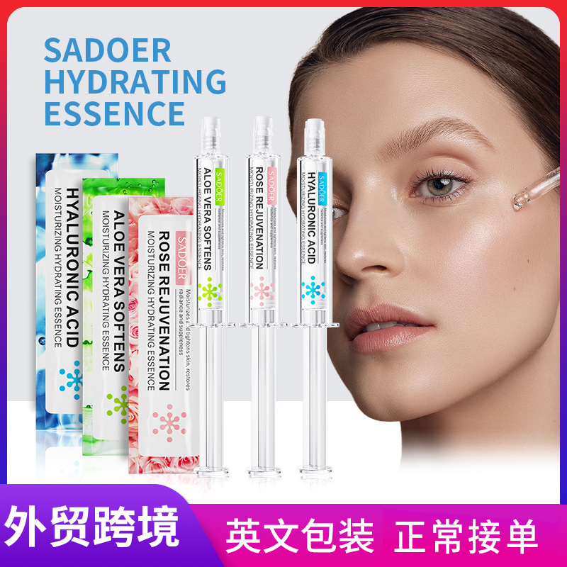All-english SADOER Hyaluronic Acid Moisturizing Essence, hydrating Hyaluronic acid Hydrating essence, cross-border export wholesale full figure