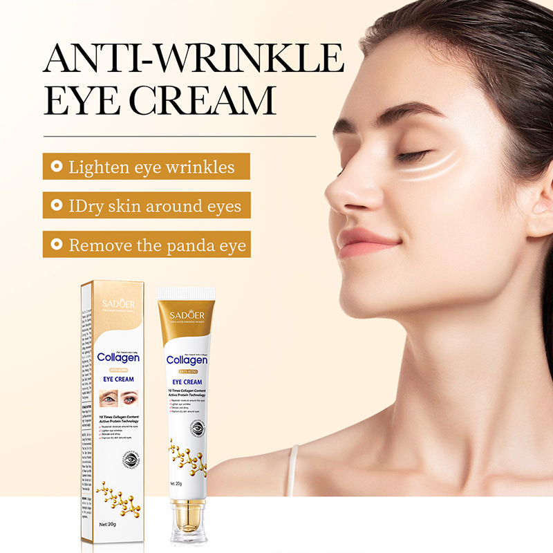 SADOER Bone Collagen Anti-Wrinkle Eye Cream Moisturizing and hydrating Eye Care Eye Cream Cross-border export wholesale Item Picture