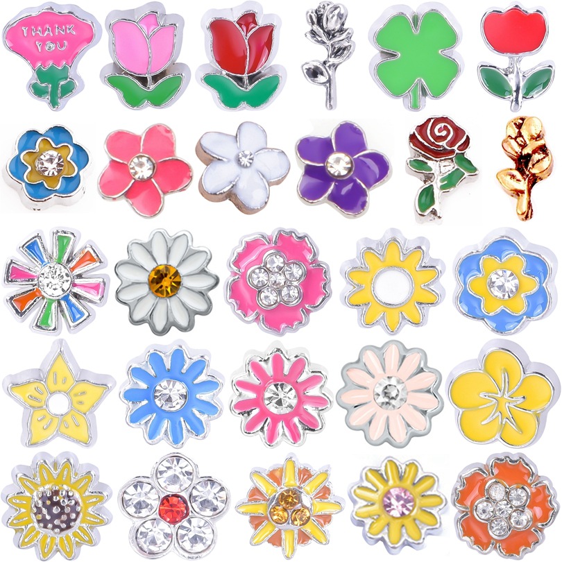 DIY cartoon seven-color printed module bracelet, single accessory, sweet, fashionable and versatile alloy bracelet patch full figure