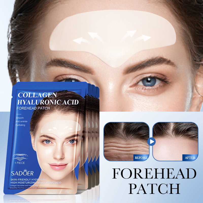 All-english SADOER Hyaluronic Acid Collagen Firming Forehead Patch for improving forehead wrinkles Cross-border export wholesale Item Picture