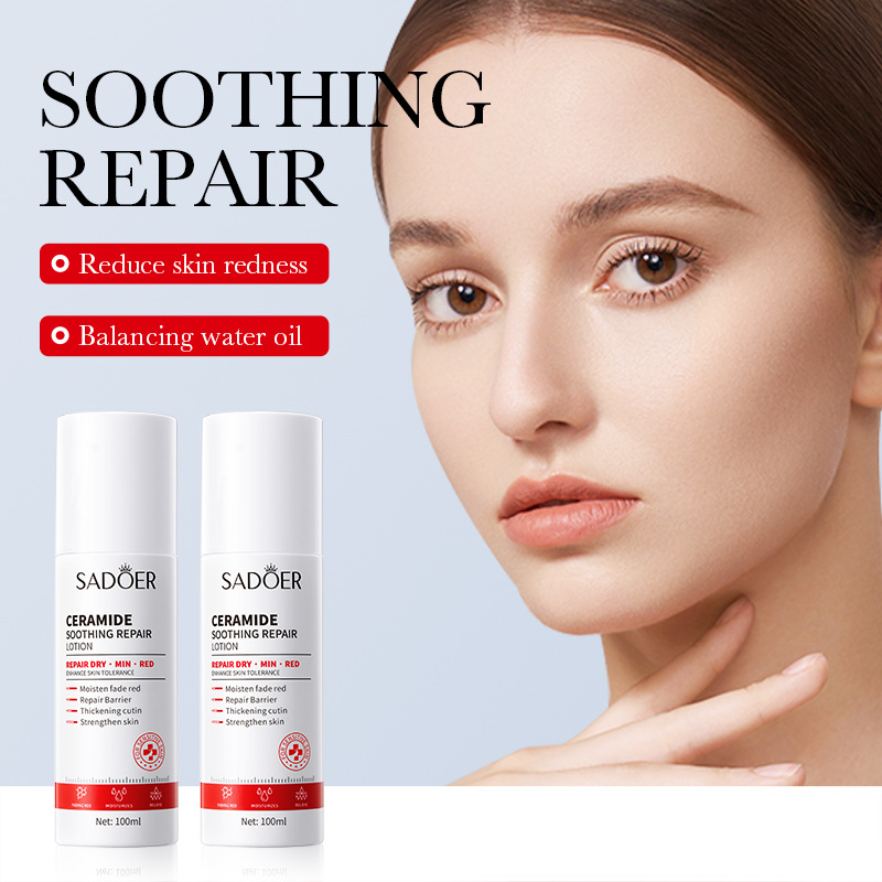 Cross-border wholesale of SADOER ceramide Soothing and Repairing Moisturizing Lotion (for sensitive skin) in English Item Picture