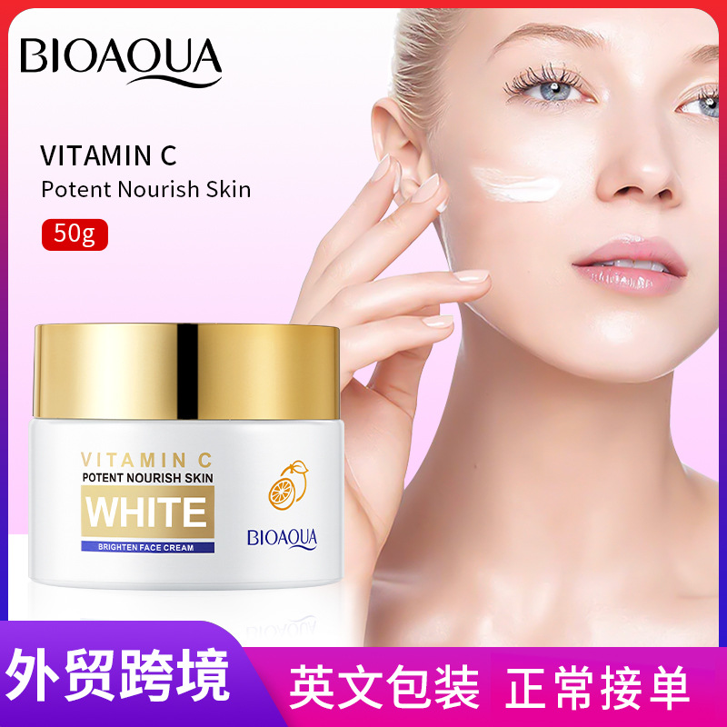 BIOAOUA Vitamin C Whitening and brightening Cream, hydrating, Moisturizing and fading melanin, cross-border export full figure
