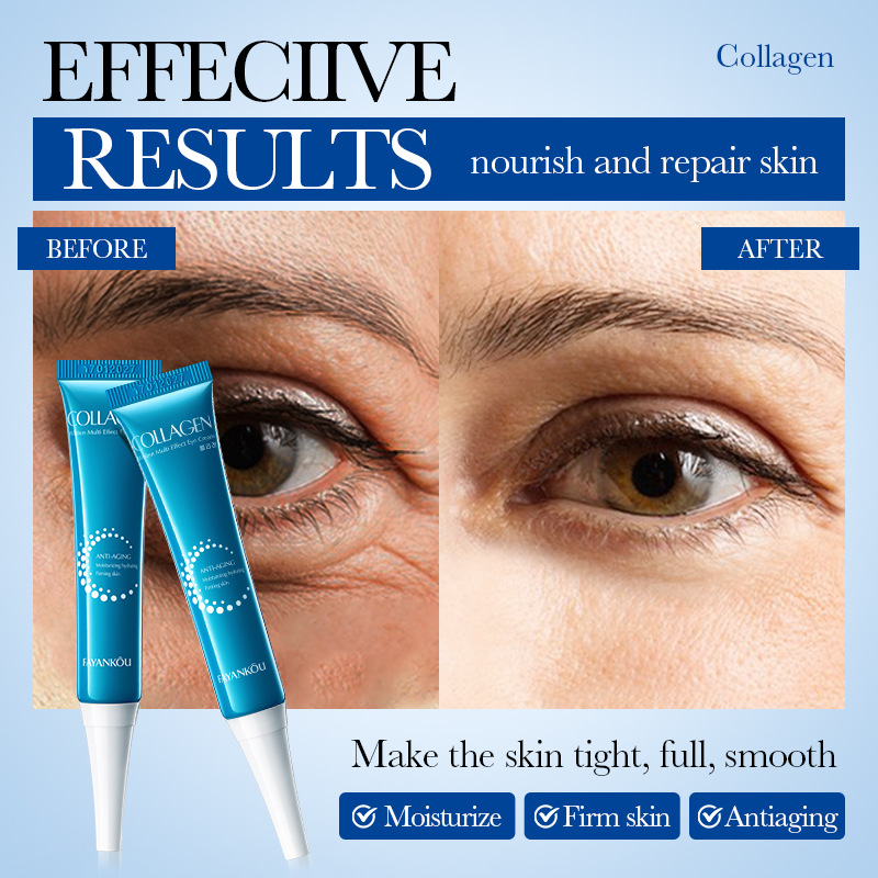 FAYANKOU Collagen Moisturizing and Whitening Multi-Effect Eye Cream for skin rejuvenation, cross-border export wholesale Application Scenario