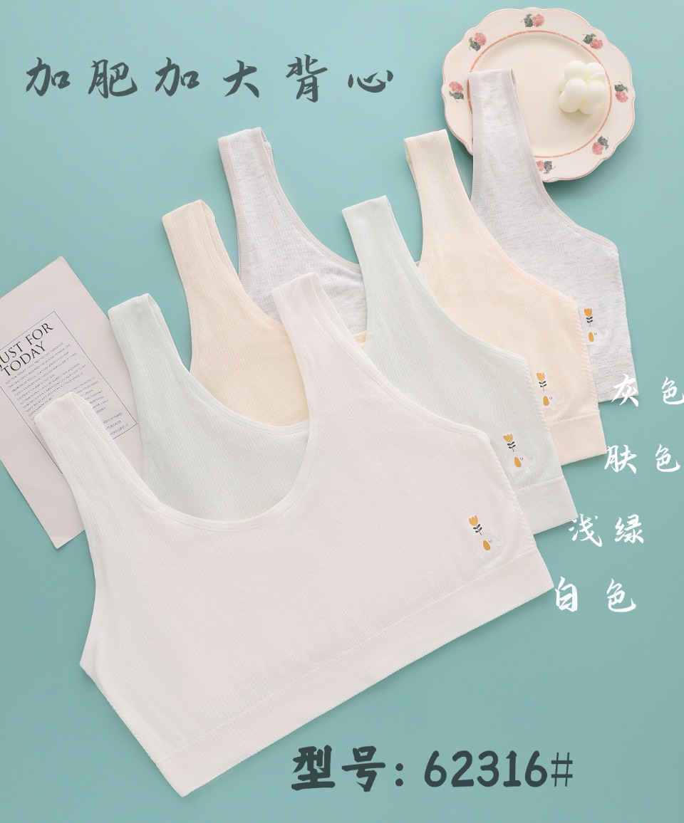 Girls' underwear development period: 12-year-old thin girls' bra, primary school children's 1, girls' stage 1 large vest full figure