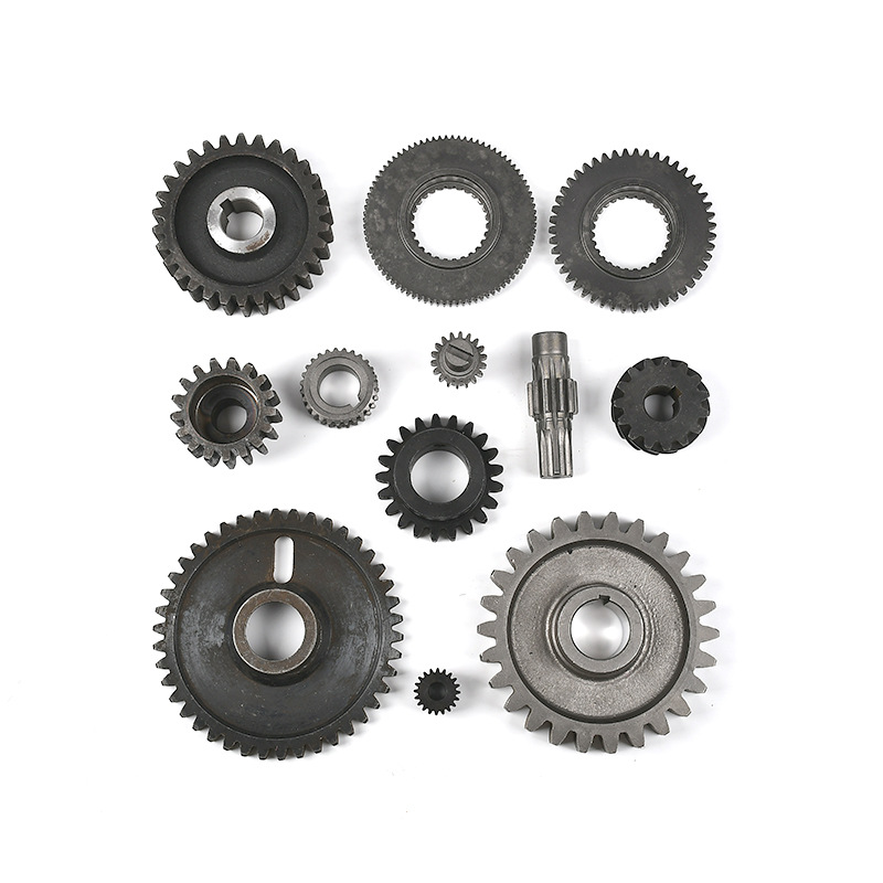 Gear sprocket shaft synchronous pulley single row double row 45# steel sprocket precision transmission gear non-standard industrial sprocket Item Picture