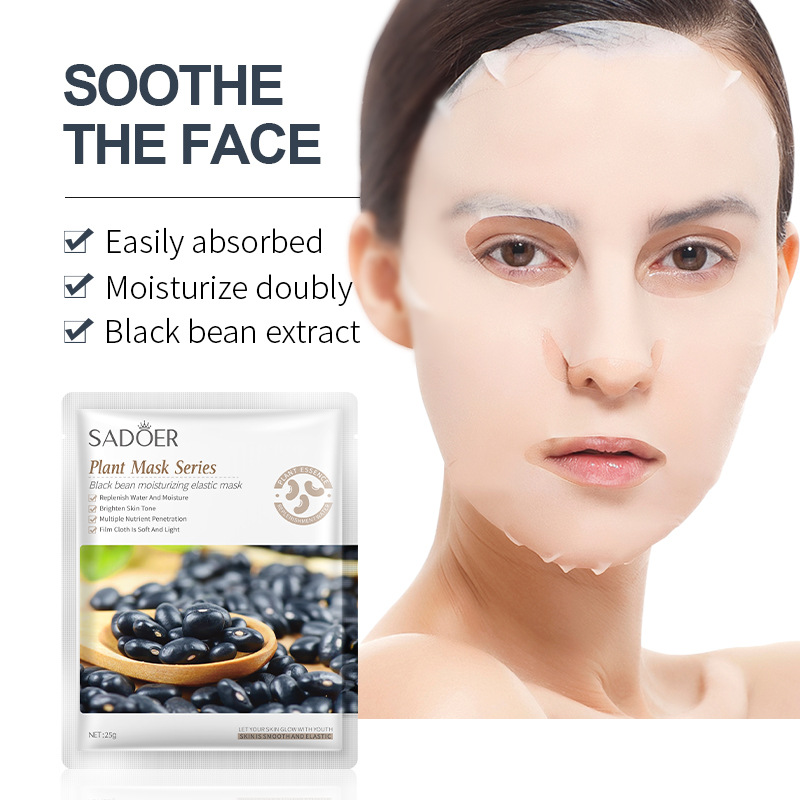 Cross-border export wholesale of SADOER black bean Cherry Blossom Uric acid-breaking Facial mask Moisturizing Mask Application Scenario