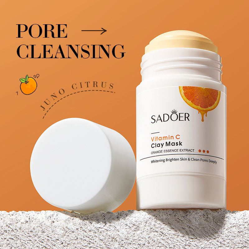 Cross-border export wholesale of SADOER vitamin C solid Mask for pore cleansing and fine mud mask details Picture