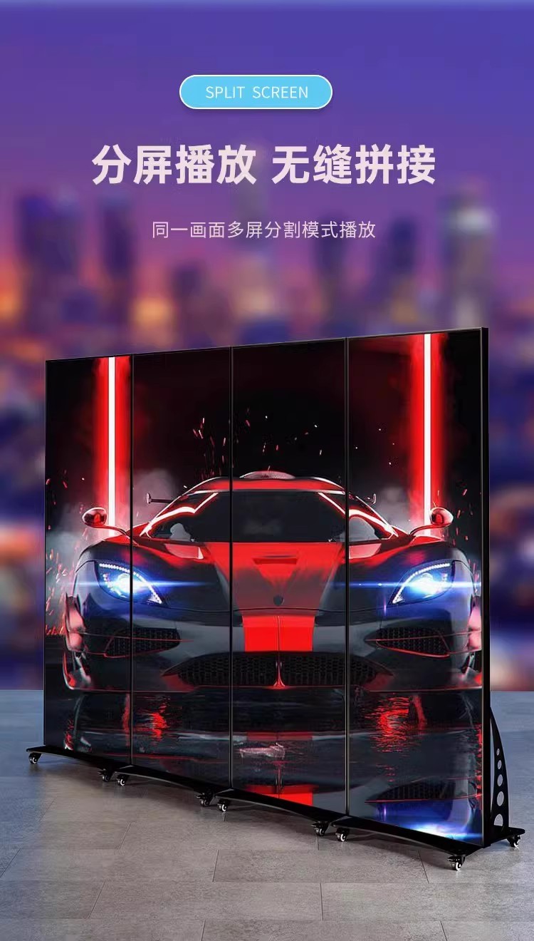 多功能LED广告显示屏 触控操作 支持多格式播放便捷式显示器立式指示牌触摸屏电子白板广告牌详情4