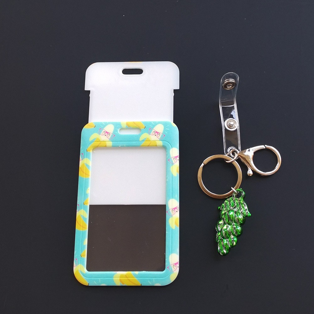 Foreign trade funny cartoon campus name tags, ID card holders, work ID cards, bus student and employee ID card holders can be printed with logos details Picture