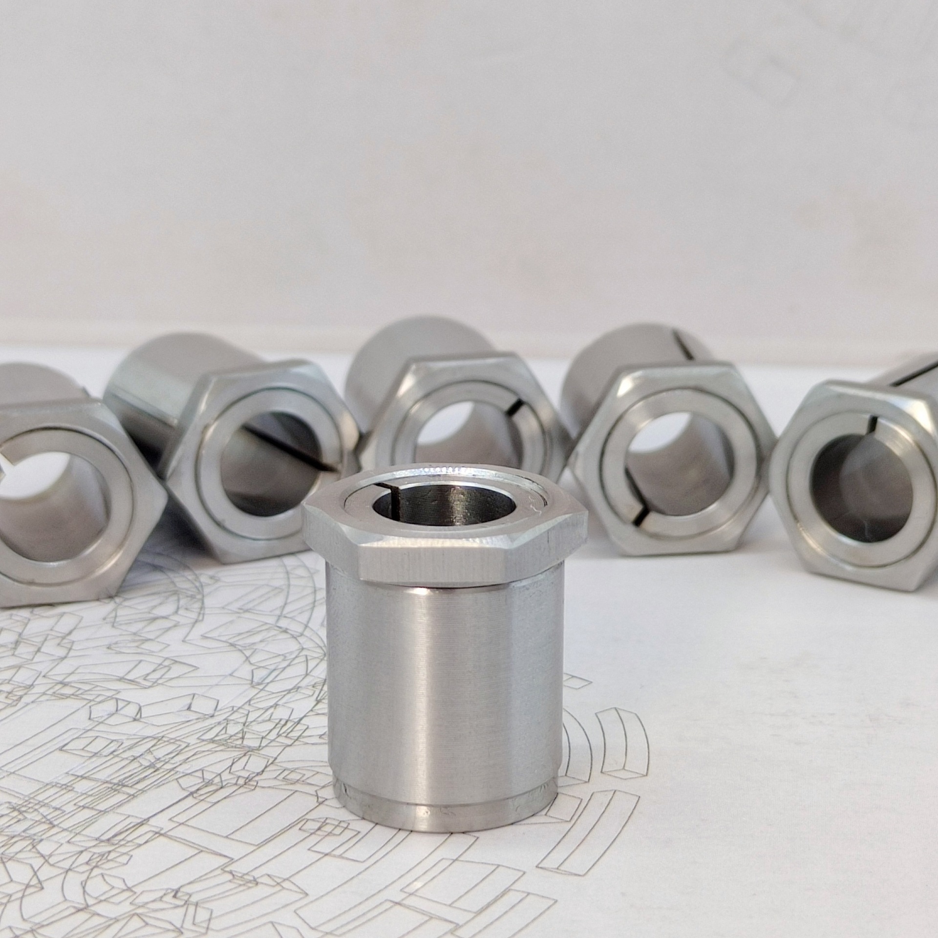 STK600 nut type stainless steel 304 material expansion sleeve, tension sleeve, keyless shaft sleeve, keyless shaft liner expansion sleeve details Picture