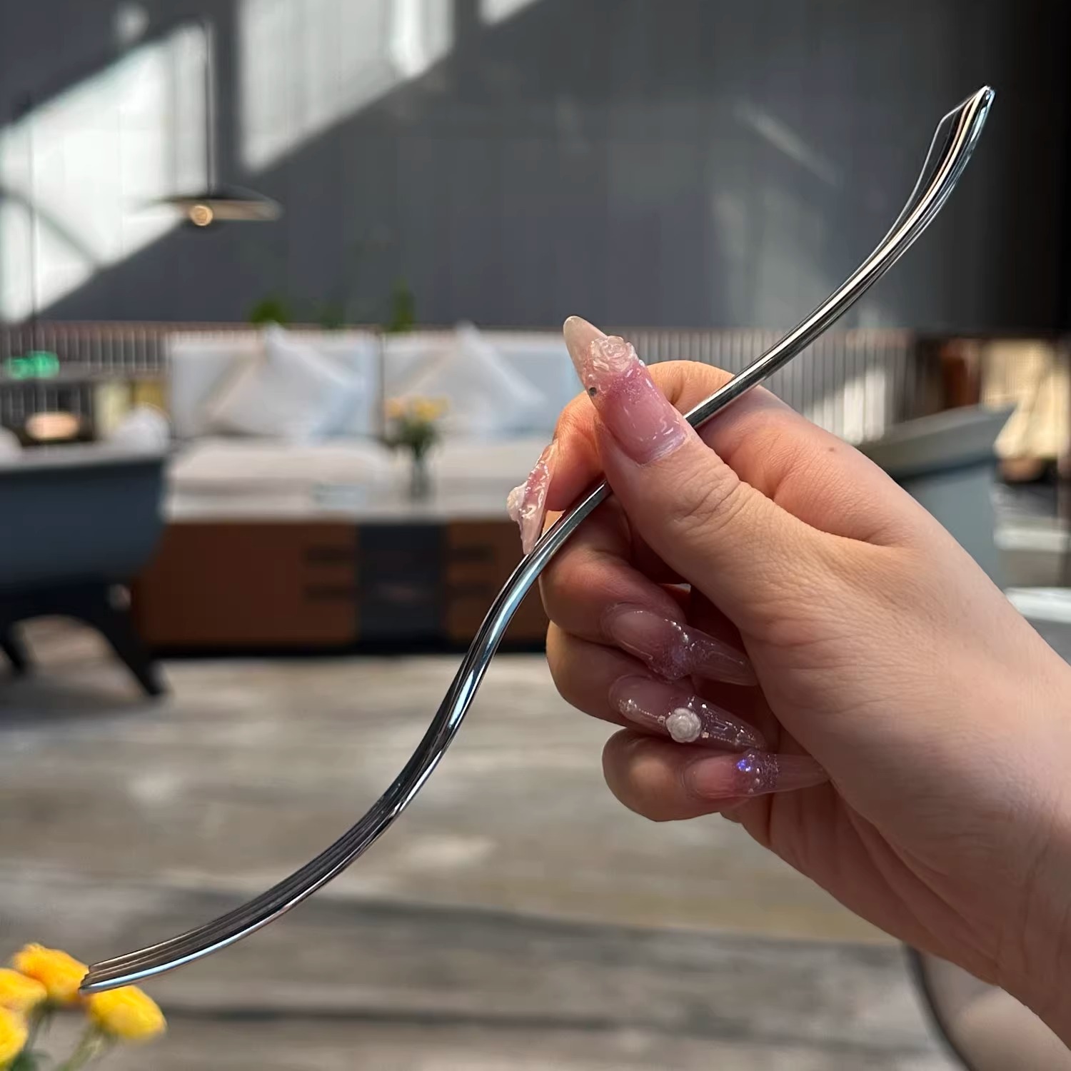 "High-end texture!" Export 304 stainless steel fork, fruit salad fork, long-handled steak and wine shop fork Application Scenario