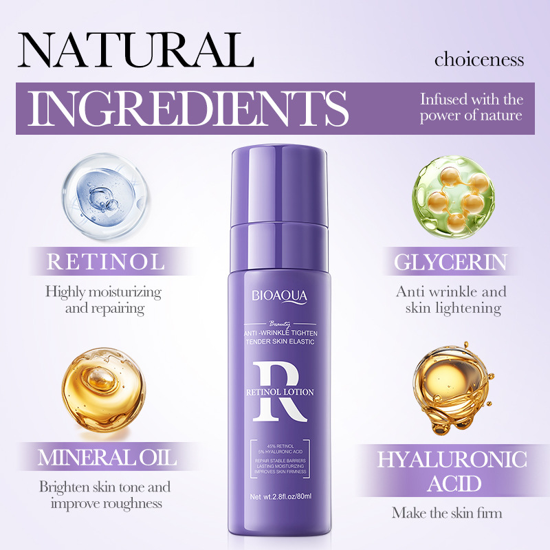 All-english BIOAOUA Retinol Anti-Wrinkle Firming Lotion Moisturizing and firming Skin Lotion Cross-border export wholesale Item Picture