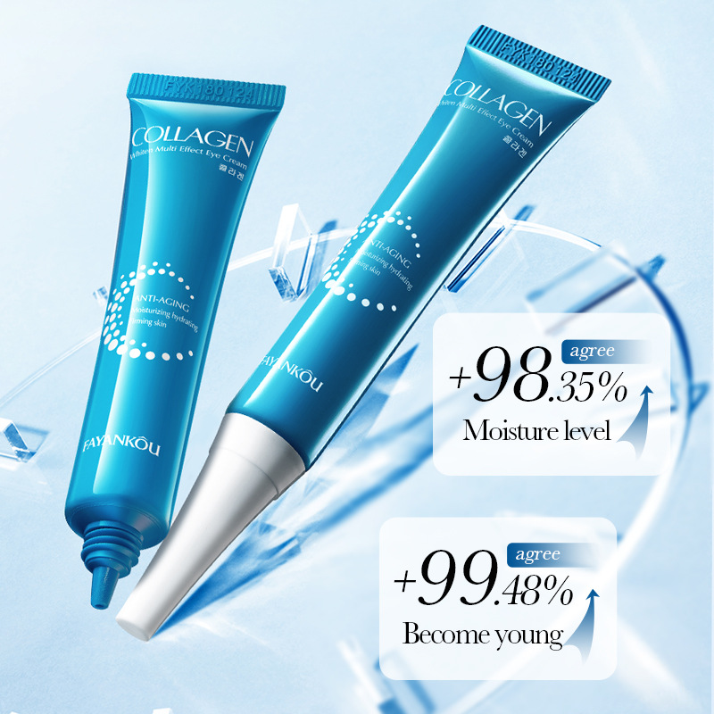 FAYANKOU Collagen Moisturizing and Whitening Multi-Effect Eye Cream for skin rejuvenation, cross-border export wholesale details Picture