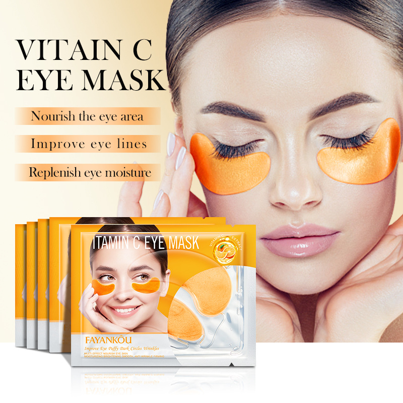 FAYANKOU Rose Multi-Effect Nourishing and brightening Eye mask Moisturizing Eye Mask Cross-border export wholesale details Picture