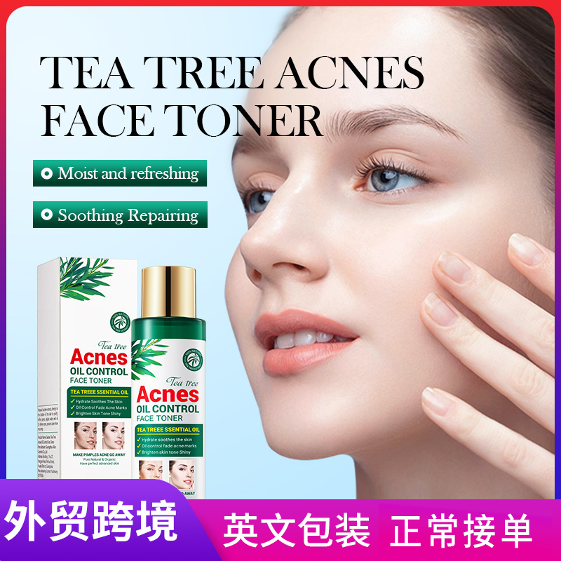 Cross-border wholesale of SADOER tea tree Acne and Oil Control Toner and Student Moisturizing and rejuvenating Water full figure