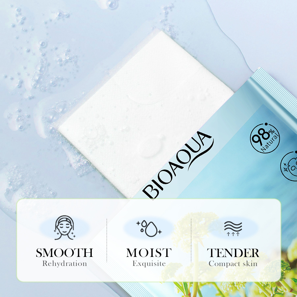 All-english BIOAOUA Sea Fennel Hyaluronic Acid Anti-Wrinkle Nourishing Facial mask Cross-border export wholesale Specification drawing