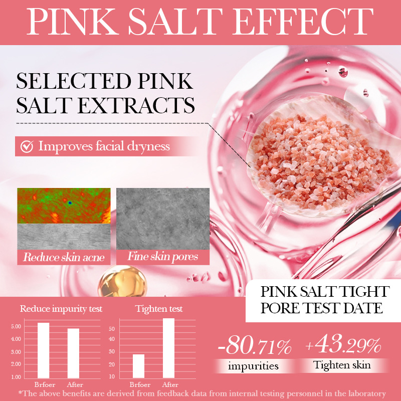 Cross-border export wholesale of SADOER Himalayan Powder Salt Firming and Moisturizing Skin Care Product Set Facial Cleanser in full English Specification drawing