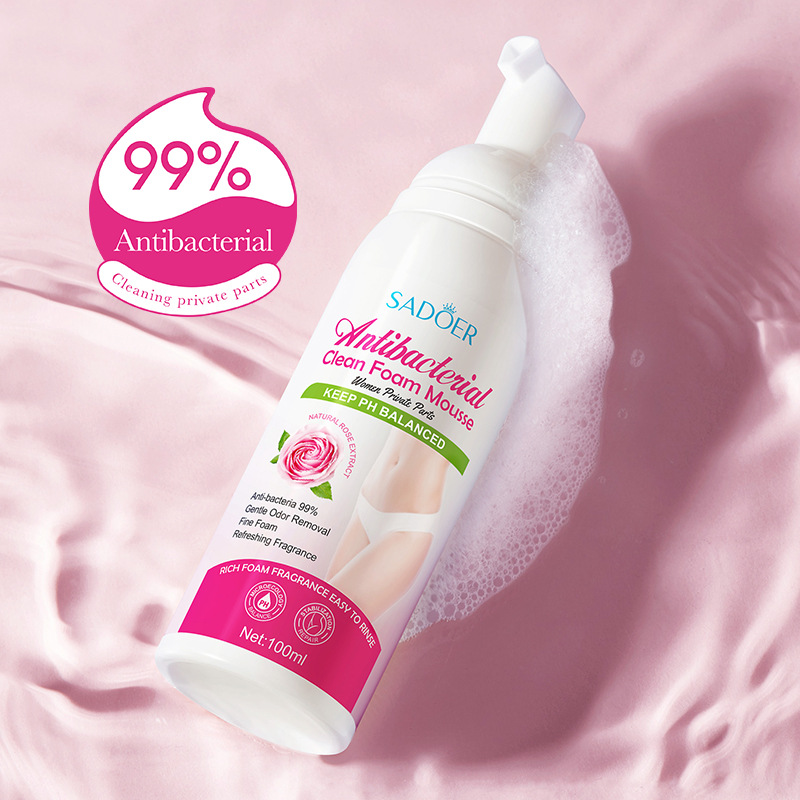 The all-English SADOER Ms. Personal care cleaning bubble mousse is gentle and non-irritating. Cross-border trade wholesale Item Picture